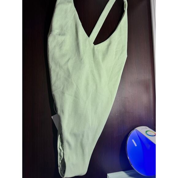 Toluca Plus Size One Piece Swimsuit with cross back and high cut | Size 4X - Picture 2 of 6